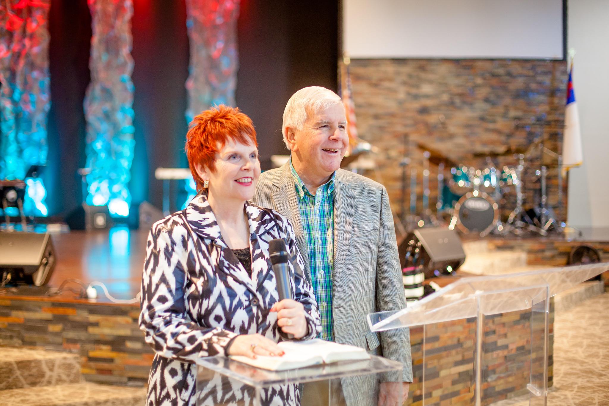Bob and Sharon Parkes at church